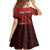 Personalized Fagaitua High School Family Matching Summer Maxi Dress and Hawaiian Shirt Polynesian Tribal Pattern