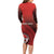 Personalized Fagaitua High School Long Sleeve Bodycon Dress Polynesian Tribal Pattern