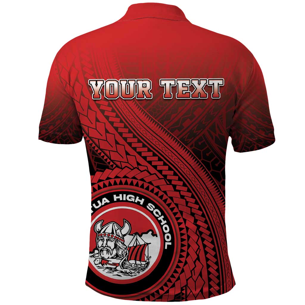 Personalized Fagaitua High School Polo Shirt Polynesian Tribal Pattern