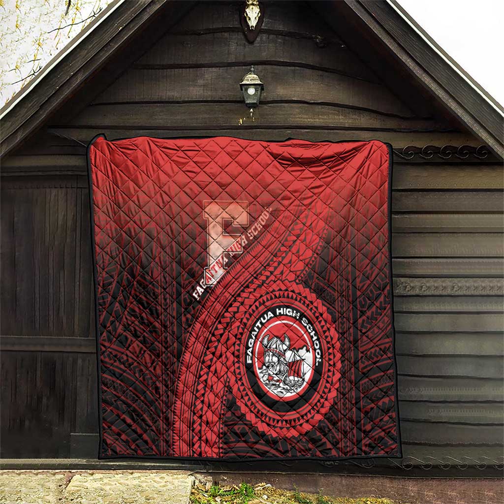 Fagaitua High School Quilt Polynesian Tribal Pattern