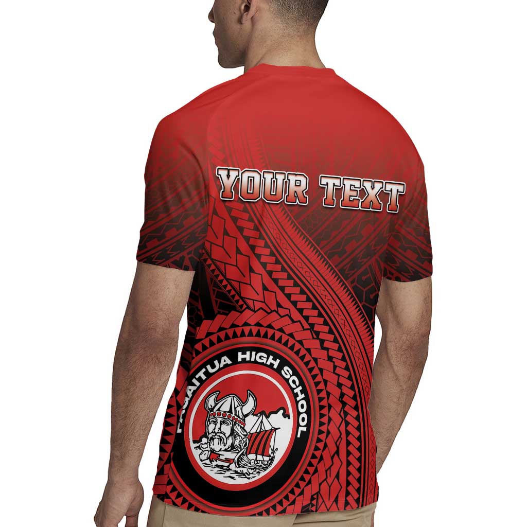 Personalized Fagaitua High School Rugby Jersey Polynesian Tribal Pattern