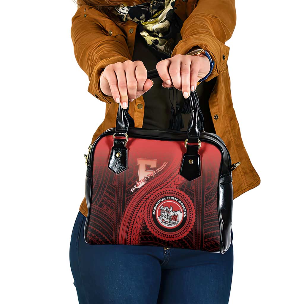 Fagaitua High School Shoulder Handbag Polynesian Tribal Pattern LT05 One Size Red - Polynesian Pride