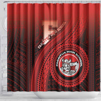 Fagaitua High School Shower Curtain Polynesian Tribal Pattern