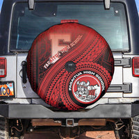 Fagaitua High School Spare Tire Cover Polynesian Tribal Pattern