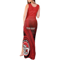 Personalized Fagaitua High School Tank Maxi Dress Polynesian Tribal Pattern