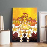 Tahiti Heiva Festival Canvas Wall Art Tahitian Vahine Plumeria Flowers