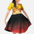 Tahiti Heiva Festival Family Matching Summer Maxi Dress and Hawaiian Shirt Tahitian Vahine Plumeria Flowers