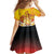 Tahiti Heiva Festival Family Matching Summer Maxi Dress and Hawaiian Shirt Tahitian Vahine Plumeria Flowers