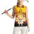 Tahiti Heiva Festival Women Sleeveless Polo Shirt Tahitian Vahine Plumeria Flowers