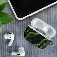 Hawaiian Quilt AirPods Case Pele Hair Hinahina Lei Black Version