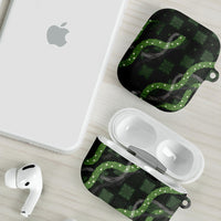 Hawaiian Quilt AirPods Case Pele Hair Hinahina Lei Black Version