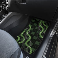 Hawaiian Quilt Car Mats Pele Hair Hinahina Lei Black Version