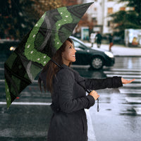 Hawaiian Quilt Umbrella Pele Hair Hinahina Lei Black Version