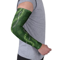 Hawaiian Quilt Arm Sleeves Pele Hair Hinahina Lei Green Version