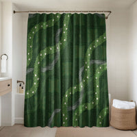 Hawaiian Quilt Bathroom Set Pele Hair Hinahina Lei Green Version