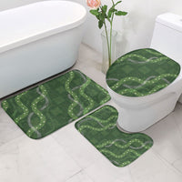 Hawaiian Quilt Bathroom Set Pele Hair Hinahina Lei Green Version
