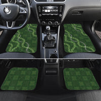 Hawaiian Quilt Car Mats Pele Hair Hinahina Lei Green Version