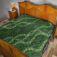 Hawaiian Quilt Quilt Pele Hair Hinahina Lei Green Version