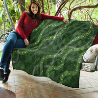 Hawaiian Quilt Quilt Pele Hair Hinahina Lei Green Version