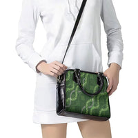 Hawaiian Quilt Shoulder Handbag Pele Hair Hinahina Lei Green Version