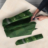 Hawaiian Quilt Umbrella Pele Hair Hinahina Lei Green Version