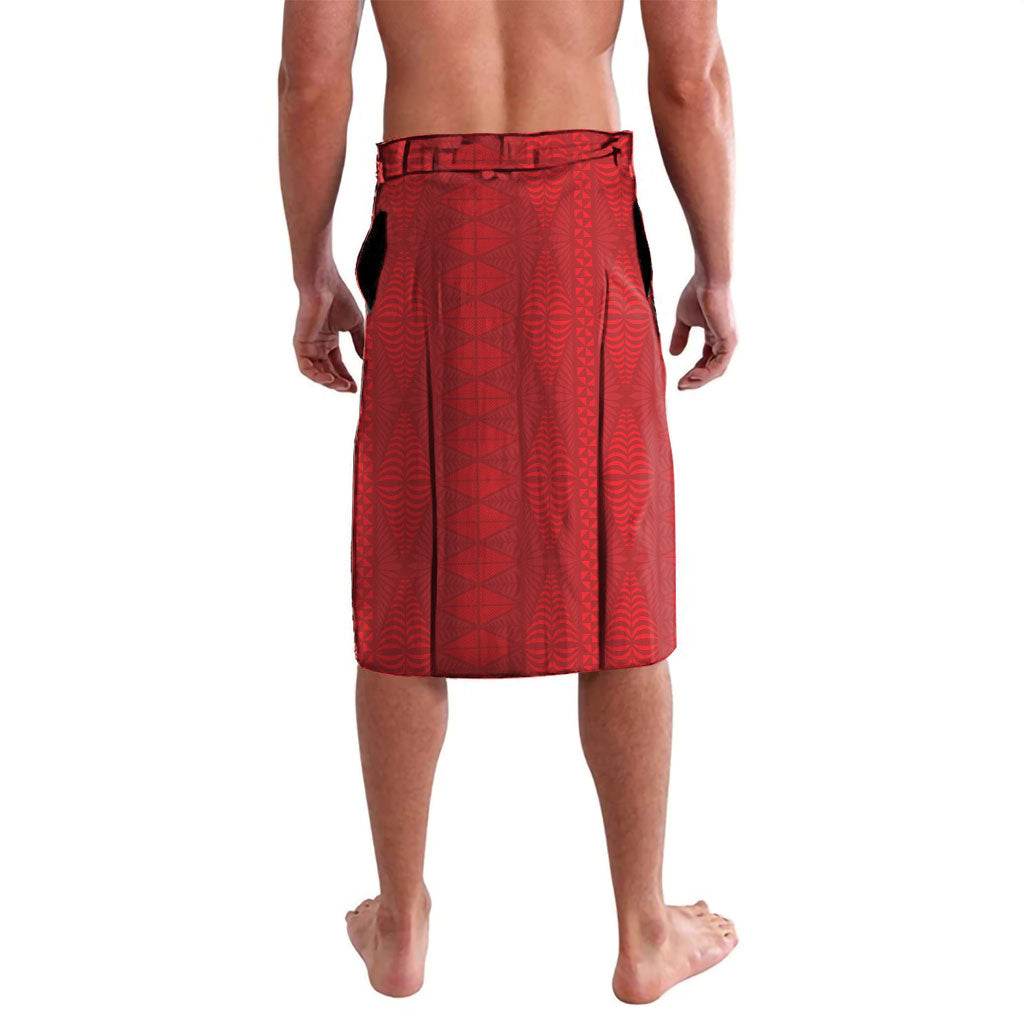 Tonga Language Week Lavalava Heilala Floral Red