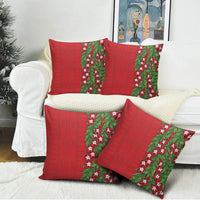Tonga Language Week Pillow Cover Heilala Floral Red