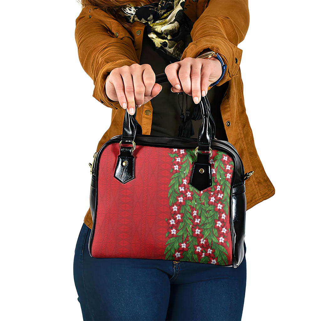 Tonga Language Week Shoulder Handbag Heilala Floral Red