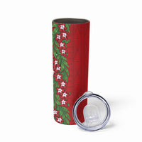 Tonga Language Week Skinny Tumbler Heilala Floral Red