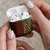 Tonga Language Week AirPods Case Heilala Floral Brown