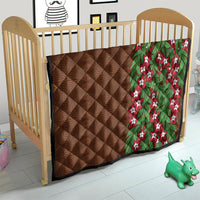 Tonga Language Week Quilt Heilala Floral Brown
