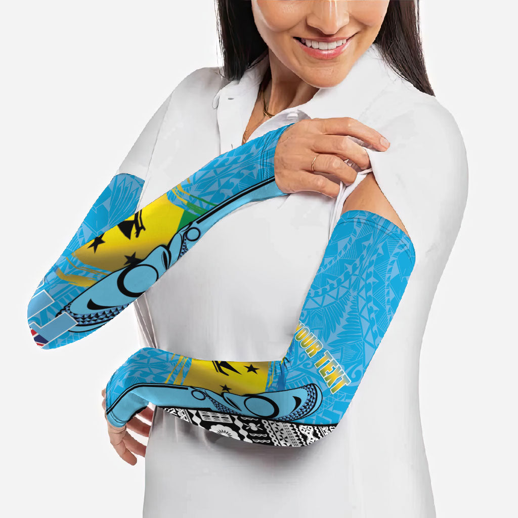 Personalised Malampa Fiji Day 2026 Arm Sleeves Unique Style LT05 - Polynesian Pride