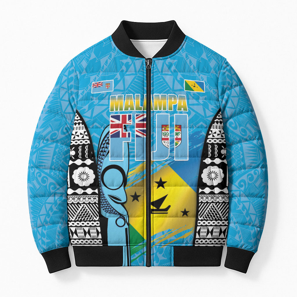 Personalised Malampa Fiji Day 2026 Bomber Puffer Jacket Unique Style