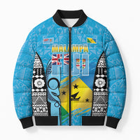 Personalised Malampa Fiji Day 2026 Bomber Puffer Jacket Unique Style