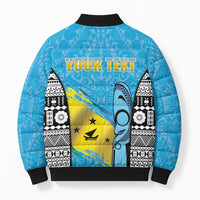 Personalised Malampa Fiji Day 2026 Bomber Puffer Jacket Unique Style