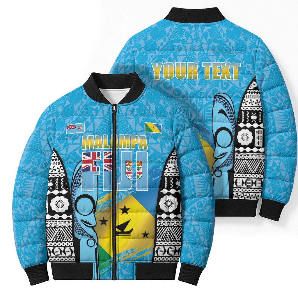 Personalised Malampa Fiji Day 2026 Bomber Puffer Jacket Unique Style