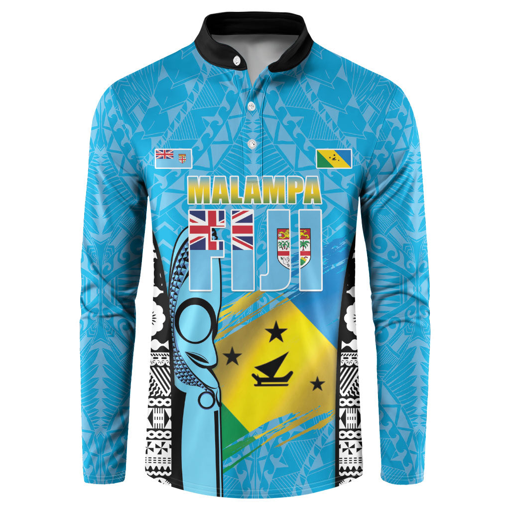 Personalised Malampa Fiji Day 2026 Button Sweatshirt Unique Style