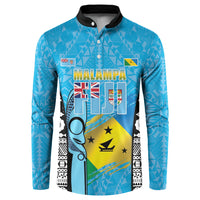 Personalised Malampa Fiji Day 2026 Button Sweatshirt Unique Style