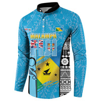 Personalised Malampa Fiji Day 2026 Button Sweatshirt Unique Style