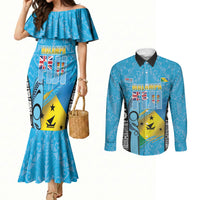 Personalised Malampa Fiji Day 2026 Couples Matching Mermaid Dress and Long Sleeve Button Shirt Unique Style
