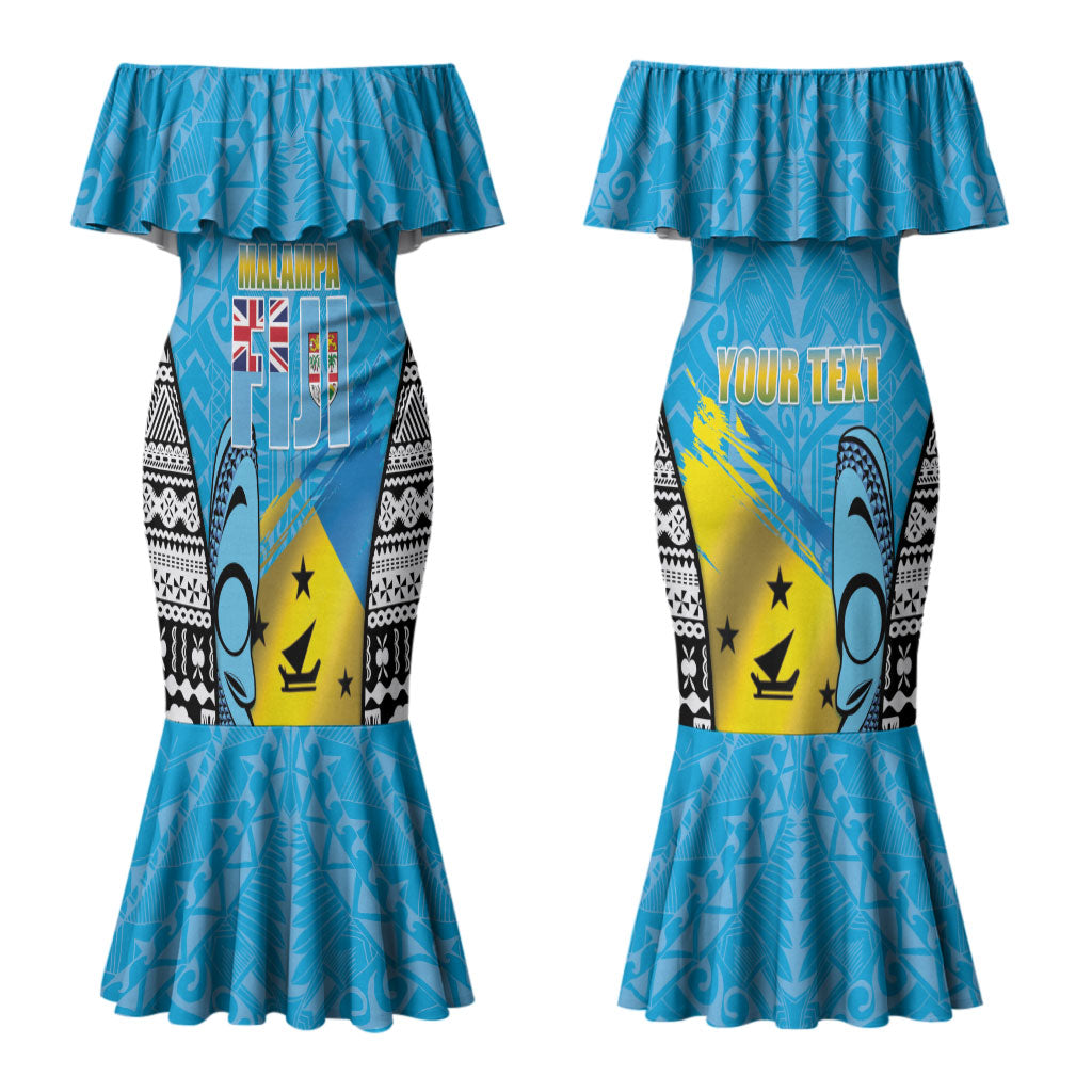 Personalised Malampa Fiji Day 2026 Couples Matching Mermaid Dress and Long Sleeve Button Shirt Unique Style