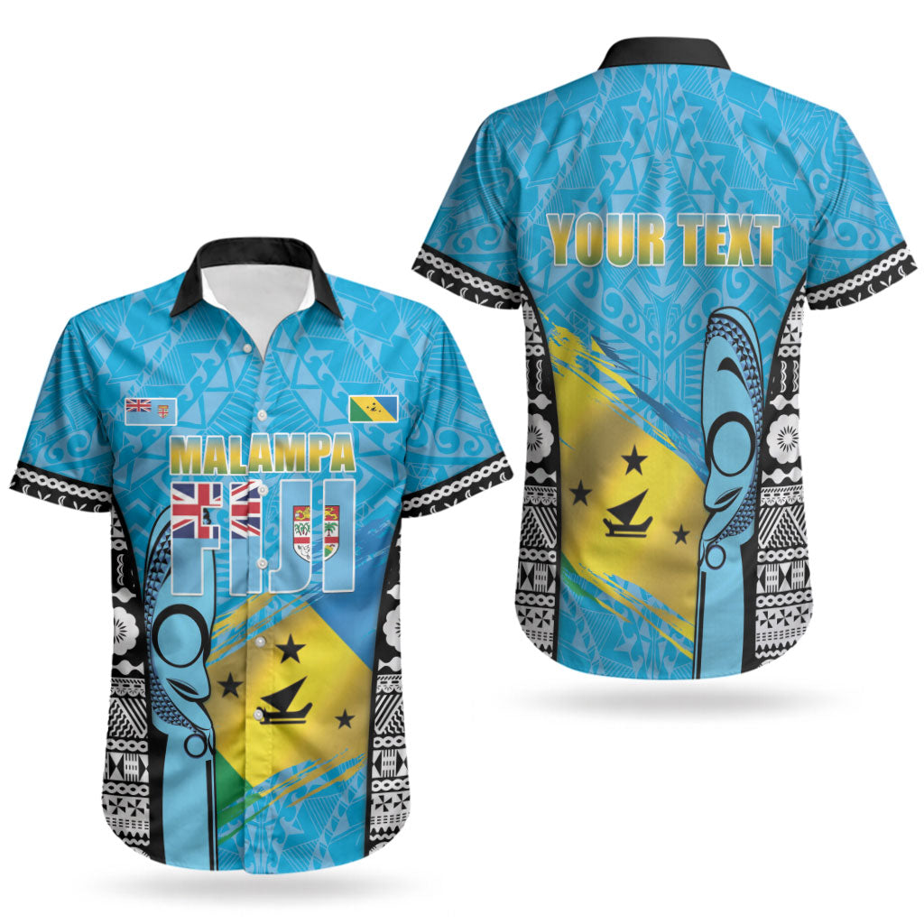 Personalised Malampa Fiji Day 2026 Couples Matching Off Shoulder Maxi Dress and Hawaiian Shirt Unique Style