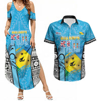 Personalised Malampa Fiji Day 2026 Couples Matching Summer Maxi Dress and Hawaiian Shirt Unique Style