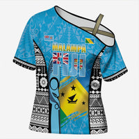Personalised Malampa Fiji Day 2026 Cross Shoulder Shirt Unique Style