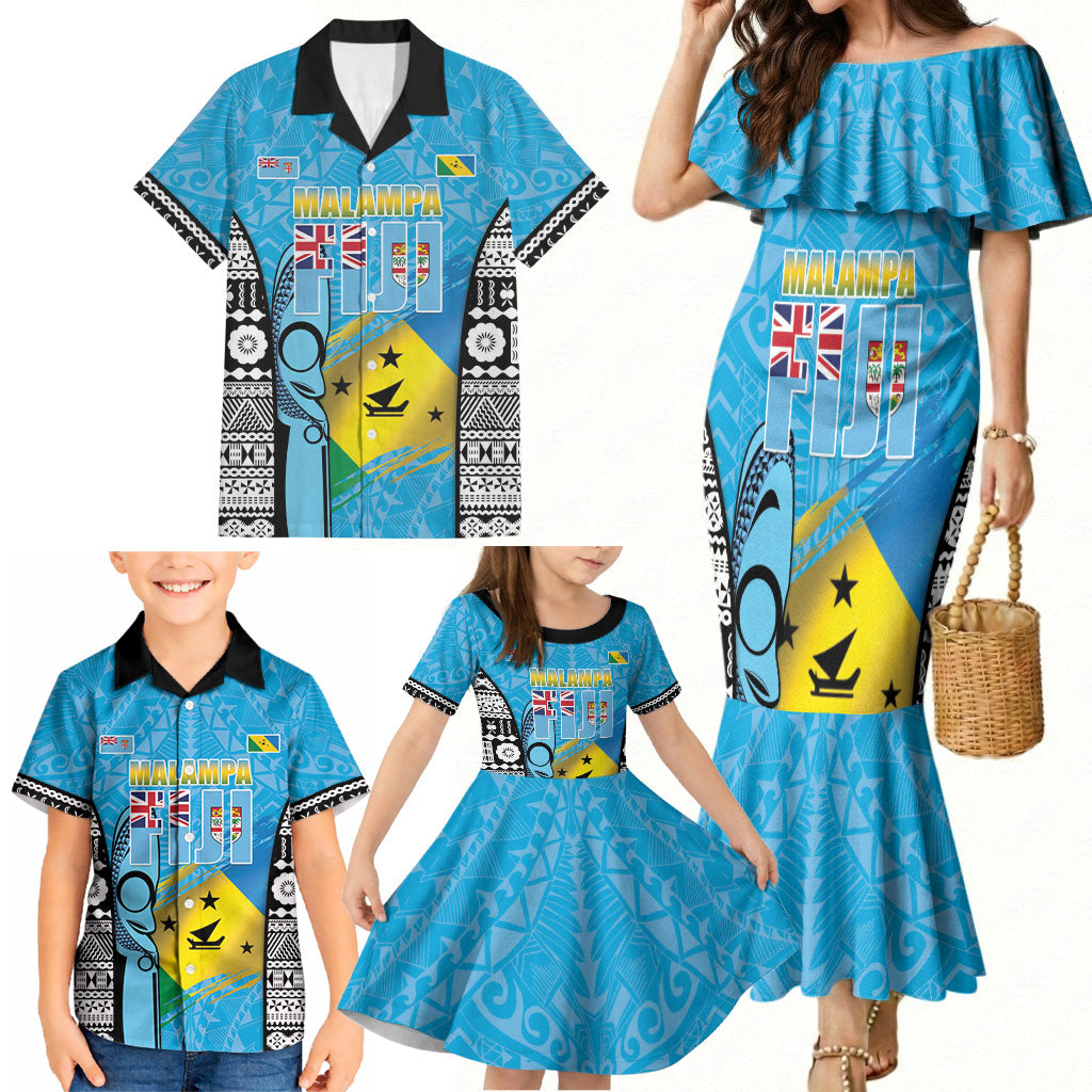 Personalised Malampa Fiji Day 2026 Family Matching Mermaid Dress and Hawaiian Shirt Unique Style