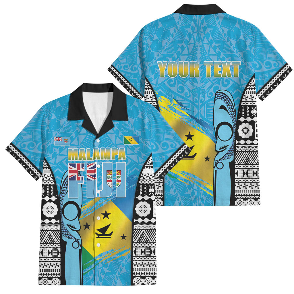 Personalised Malampa Fiji Day 2026 Family Matching Off The Shoulder Long Sleeve Dress and Hawaiian Shirt Unique Style