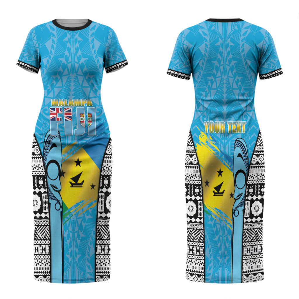 Personalised Malampa Fiji Day 2026 Family Matching Short Sleeve Bodycon Dress and Hawaiian Shirt Unique Style