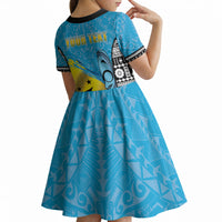 Personalised Malampa Fiji Day 2026 Kid Short Sleeve Dress Unique Style