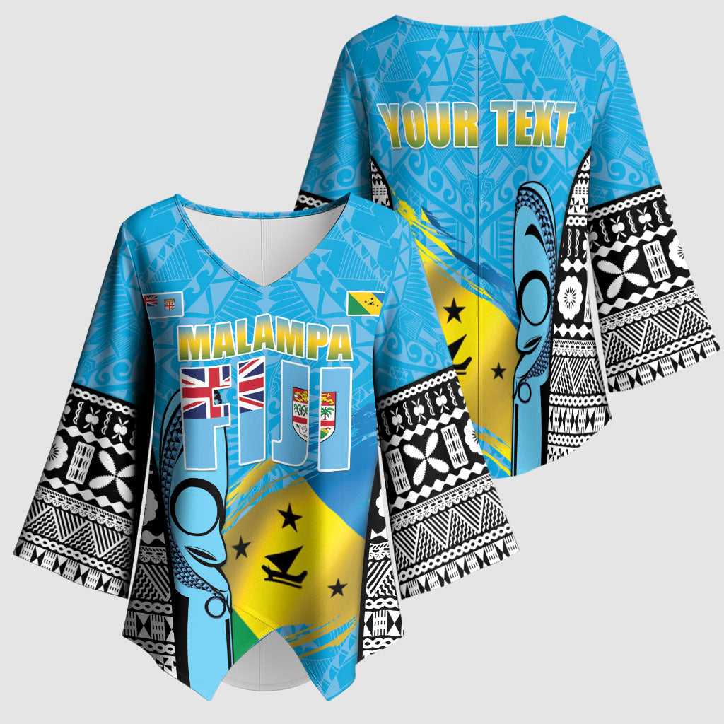 Personalised Malampa Fiji Day 2026 Kimono Sleeve Blouse Unique Style