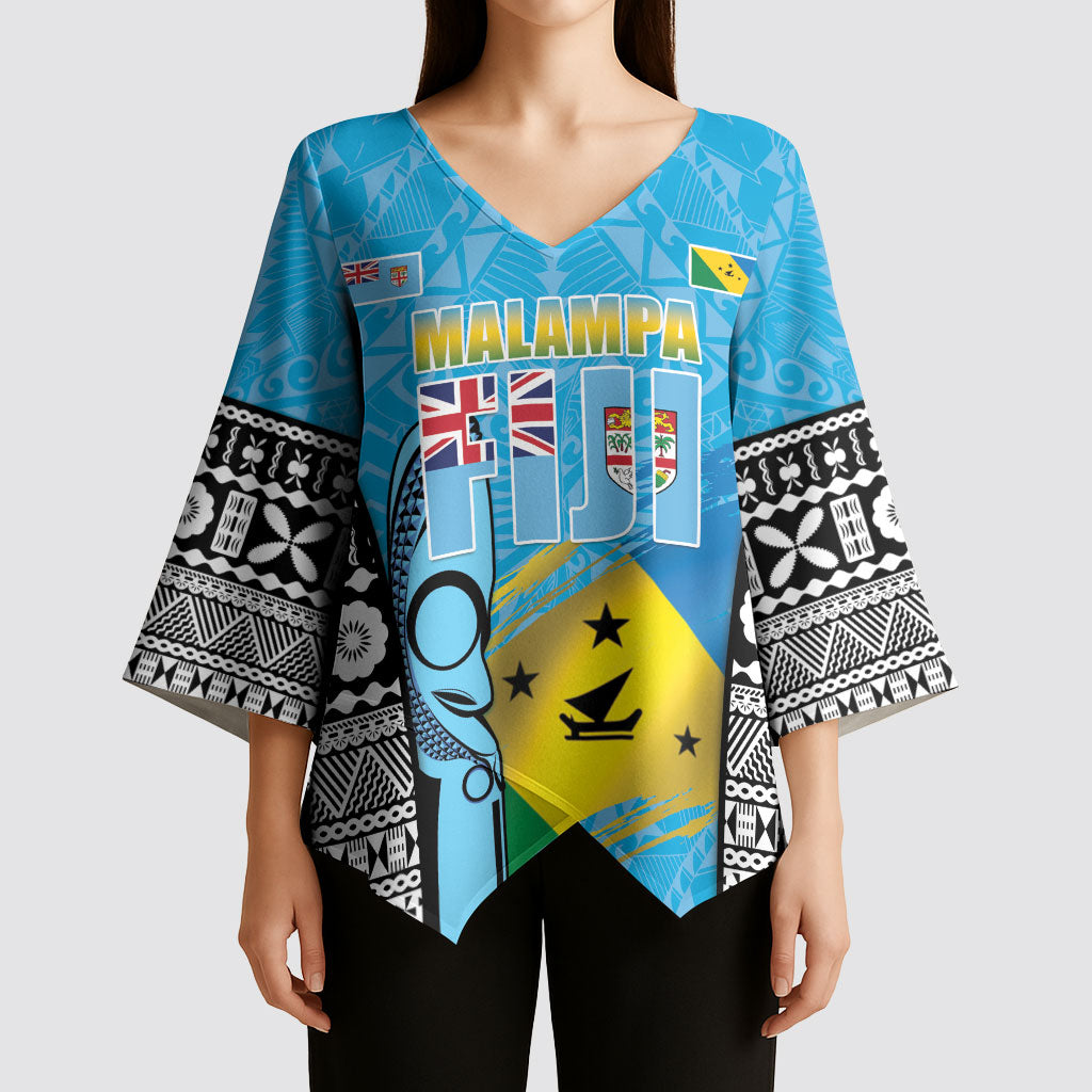 Personalised Malampa Fiji Day 2026 Kimono Sleeve Blouse Unique Style